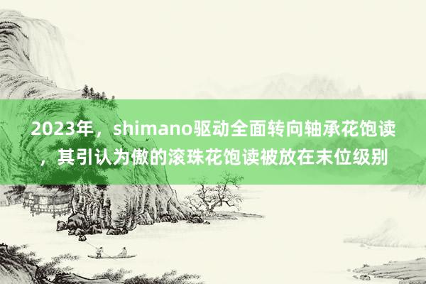 2023年，shimano驱动全面转向轴承花饱读，其引认为傲的滚珠花饱读被放在末位级别